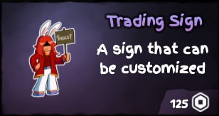 Trading Sign